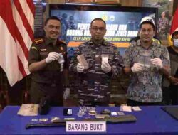 Tim F1QR Lantamal IV Kembali Amankan Pelaku Pengedar Narkotika dilaut Menggunakan Boat Fiber 15 PK