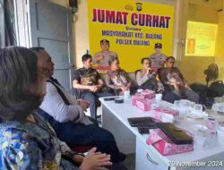 Jum’at Curhat, Kapolsek Bulang Pesan Tetap Jaga Kamtibmas Kepada Warganya