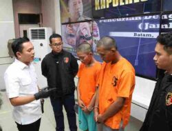 Satuan Reserse Kriminal Polresta Barelang Berhasil Tangkap Dua Pelaku Jabret di Depan Kepri Mall