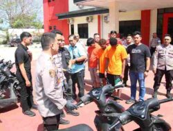 Unit Reskrim Polsek Batu Ampar Tangkap Lima Sindikat Curanmor Yang Meresahkan Masyarakat