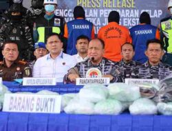 TNI AL Berhasil Gagalkan Penyeludupan 60.000 Butir Pil Ekstasi Senilai 21 Miliar di Wilayah Perairan Kepri