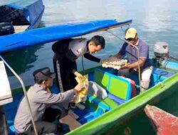 Bentuk Kepedulian Kepada Warga Pesisir Pulau Buluh, Polsek Bulang Berikan Tali Asih