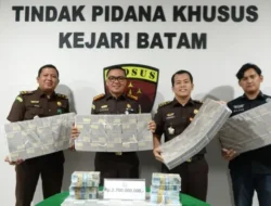 Kejari Batam Terima Rp 7 Miliar Uang Pengganti Kasus Korupsi PNBP Pelabuhan
