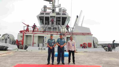 KAPAL TUNDA TD DAIK RESMI PERKUAT LANTAMAL IV BATAM