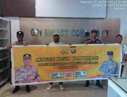 Minggu Kasih, Polsek Bengkong Sampaikan Pesan Kamtibmas di Tengah Jemaat Gereja