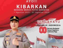 Sambut HUT RI Ke – -80, Kapolsek Bengkong Imbau Partisipasi Warga Pasang Bendera Merah Putih Sebulan Penuh
