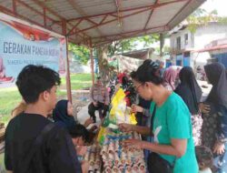 Bantu Warga nya Penuhi Kebutuhan Pokok, Polsek Batu Ampar dan Bulog Gelar Pasar Murah