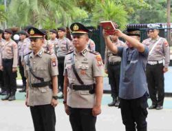 Kapolresta Barelang Pimpin Upacara Serah Terima Jabatan Kapolsek Bulang, Iptu Adyanto Sofyan SH.MH Penjabat Lama Kepada Ipda Bobby Pratama, S.H Penjabat Baru
