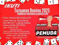 Peringati Hari Sumpah Pemuda, 34 Tim Peserta Tampil Sore Ini di Turnamen Domino Wartawan se-Kepri