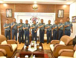 KODAERAL IV TERIMA COURTESY CALL TIM SOSIALISASI PENDIDIKAN DAN DOKTRIN TNI AL