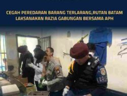 Cegah Peredaran Barang Terlarang,Rutan Batam Laksanakan Razia Gabungan Bersama APH