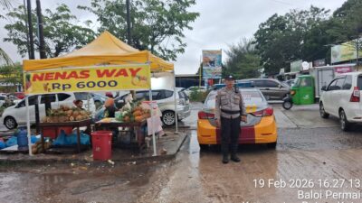 Hari Pertama Ramadhan, Polsek Batam Kota Laksanakan Pengamanan Pasar Tumpah dan Bazar Ramadhan 1447 H, Situasi Aman dan Kondusif
