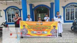 Minggu Kasih, Polsek Bengkong Berikan Kenyaman Umat Beribadah di Gereja HKI