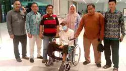 Keluarga Besar Kabupaten Kampar (KBKK) Kota Batam Pulangkan Seorang Warga Nya Ke Kampung Halaman Untuk Berobat