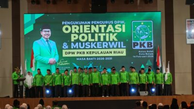 Resmi di Kukuhkan Pengurus Baru DPW PKB Kepri 2026–2031: Bidik 1 Kursi DPR RI dan Targetkan Satu Fraksi di Tiap Daerah