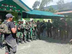 Ciptakan Situasi Aman dan Kondusif, Satgas Yonif 136/TS Perkuat Jaga Stabilitas dengan Patroli Gabungan