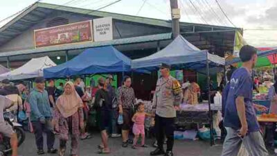 Polsek Bengkong Laksanakan Pengamanan Bazar Ramadhan 1447 H, Aktivitas Masyarakat Berjalan Lancar