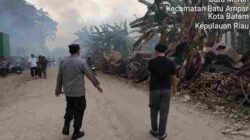 Respon Cepat Polsek Batu Ampar dapat Aduan 110 Soal Kebakaran, Kerahkan Langsung Personil Ke TKP