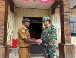 Perkuat Hubungan dengan Pemerintah Distrik dan Lembaga Adat, Satgas Yonif 136/Tuah Sakti Bangun Kolaborasi Demi Keamanan, Ketertiban, dan Pembangunan di Distrik Nume