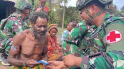 Satgas Yonif 136/Tuah Sakti Hadirkan Pelayanan Kesehatan Gratis, Wujud Nyata Kepedulian TNI di Kampung Anepalui