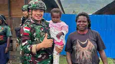 Aksi Nyata Tanpa Batas di Pelosok Papua: Satgas Yonif 136/Tuah Sakti Hadir dari Hati ke Hati Lewat Anjangsana di Kampung 55
