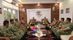 Perkuat Supremasi Hukum di Lingkungan TNI, Dankodaeral IV Terima Courtesy Call Kababinkum dan HAM TNI