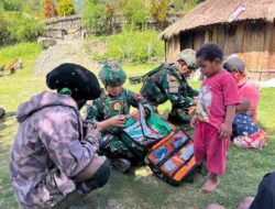 Satgas Yonif 136/TS Tak Pernah Padam, Hadir Sebagai Penjaga Sekaligus Pelayan di Setiap Pengabdiannya