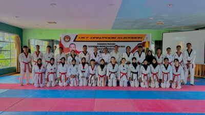 H. Suigwan Buka Ujian Kenaikan Tingkat DAN/POOM 2026 di Batam, Diikuti Puluhan Peserta Se-Kepri