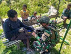 Di Balik Sepi Tinggi Nambut,Satgas Yonif 136 TS Datang Bukan Sekadar Menjaga Perbatasan Tapi Hadir Menyapa, Mendengar, dan Merangkul Masyarakat Papua
