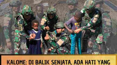Satgas Yonif 136/Tuah Sakti Tebar Kepedulian untuk Warga Kalome Puncak Jaya Papua Tengah