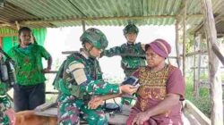 Di Kaki Pegunungan Ilu, Prajurit Tuah Sakti Hadir Membawa Kepedulian bagi Warga Dolinggame