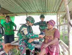 Di Kaki Pegunungan Ilu, Prajurit Tuah Sakti Hadir Membawa Kepedulian bagi Warga Dolinggame