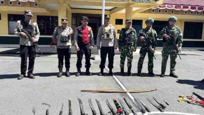 Jaga Kondusivitas Kota Mulia Intan Jaya Papua Tengah, TNI – Polri Gelar Patroli Gabungan Skala Besar