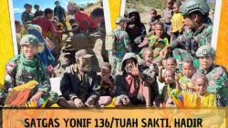 Melalui Anjangsana, Satgas Yonif 136/Tuah Sakti Perkuat Kebersamaan dengan Masyarakat Kampung Nume