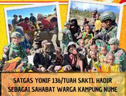 Melalui Anjangsana, Satgas Yonif 136/Tuah Sakti Perkuat Kebersamaan dengan Masyarakat Kampung Nume