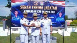 REGENERASI KEPEMIMPINAN KRI BUBARA-868, DANSATROL KODAERAL IV PIMPIN SERAH TERIMA JABATAN KOMANDAN