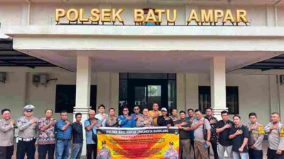 Pantau Pelaku Pencurian Fasilitas Umum, Kapolsek Batu Ampar Gandeng dan Beri Himbauan Pengusaha Besi Tua di Wilayah Hukum Nya