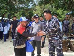 Semangat HUT Ke-1 Kodaeral Bertema Aku Cinta Laut, Kodaeral IV Gelar Aksi Bersih Bersih Pantai dan Bakti Sosial Bersama Masyarakat
