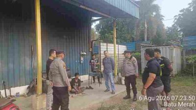 Polsek Batu Ampar Respon Cepat Layanan Polisi 110 dengan Mendatangi TKP Dugaan Percobaan Pencurian