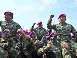Menhan RI bersama Panglima TNI dan para Kepala Staf Angkatan Meninjau Secara Langsung Pelaksanaan Latihan Operasi TNI Terintegrasi TA 2026