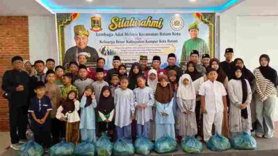 Pererat Silaturahmi, KBKK Kota Batam Bersama LAM Kecamatan Batam Kota Bagikan Sembako Untuk Anak Yatim, Janda dan Keluarga Kurang Mampu