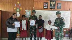 Satgas Yonif 136/Tua Sakti Tidak Hanya Menjaga Negeri, Mereka Juga Membangun Generasi Melalui Pendidikan di Pagaleme Puncak Jaya Papua Tengah