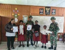 Satgas Yonif 136/Tua Sakti Tidak Hanya Menjaga Negeri, Mereka Juga Membangun Generasi Melalui Pendidikan di Pagaleme Puncak Jaya Papua Tengah