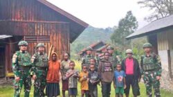 Satgas Yonif 136/Tuah Sakti Gelar Anjangsana, Pererat Silaturahmi dengan Masyarakat Tinggi Nambut Puncak Jaya Papua Tengah