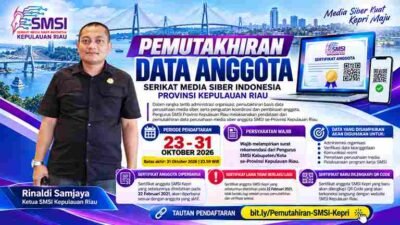 Tertibkan Keanggotaan, SMSI Kepri Verifikasi Ulang Perusahaan Media Siber