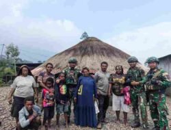 Satgas Yonif 136/TS Anjangsana ke Kampung Wunggunibak, Dengarkan Aspirasi dan Keluhan Masyarakat Puncak Jaya Papua Tengah